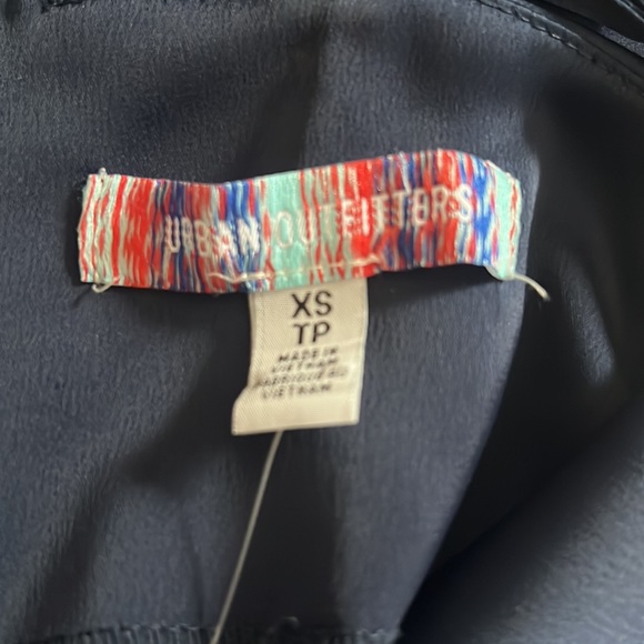 Urban Outfitters Navy Blue Mallory Cowl Neck Slip Dress| Size XS - Picture 4 of 4